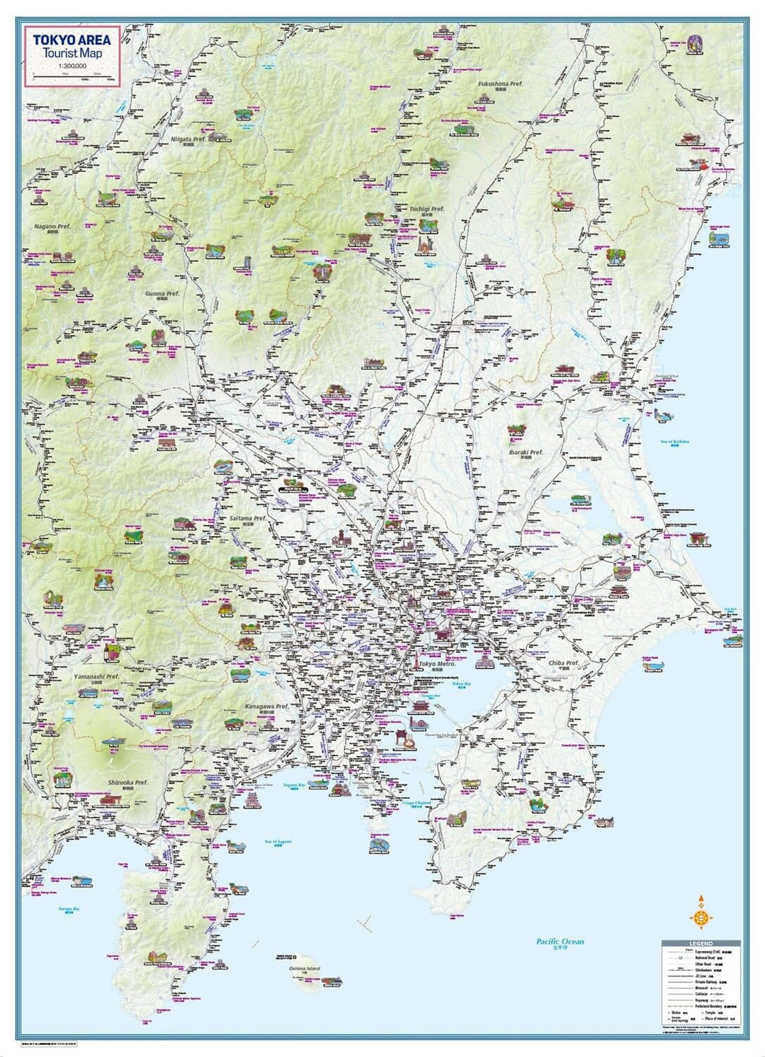 Réseau ferroviaire & plan de ville - Tokyo | Mapple plan de ville Mapple 