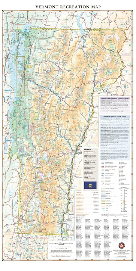 Rhode Island Recreation Map | Benchmark Maps carte routière Benchmark Maps 