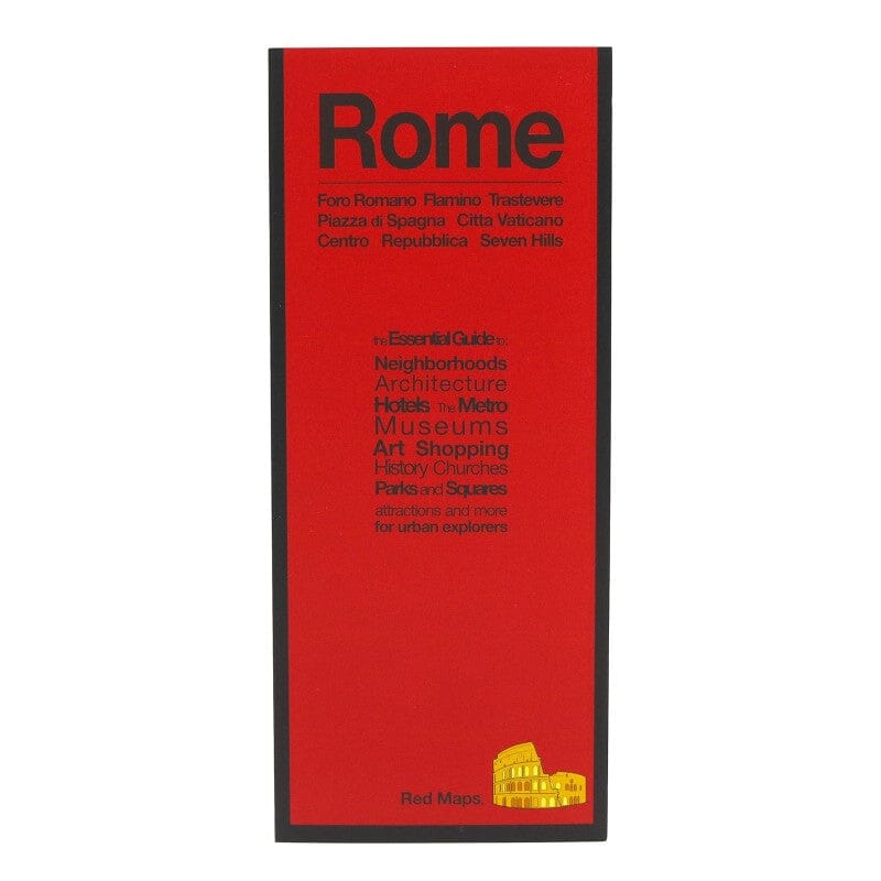 Rome, Italie : Foro Romano Falmino Trastervere : Piazza di Spagna Citta Vaticano : Centro Repubblica Seven Hills | Red Maps plan de ville Red Maps