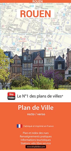 Rouen, Seine-Maritime - Plan de ville | Blay Foldex plan de ville Blay Foldex