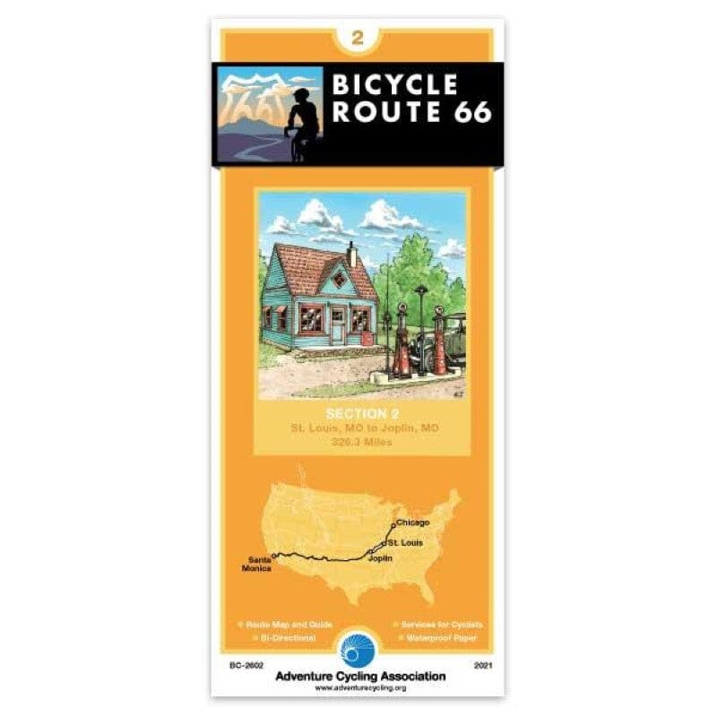 Route 66 - Cycling Map #2 | Adventure Cycling Association carte cycliste Adventure Cycling Association Default Title