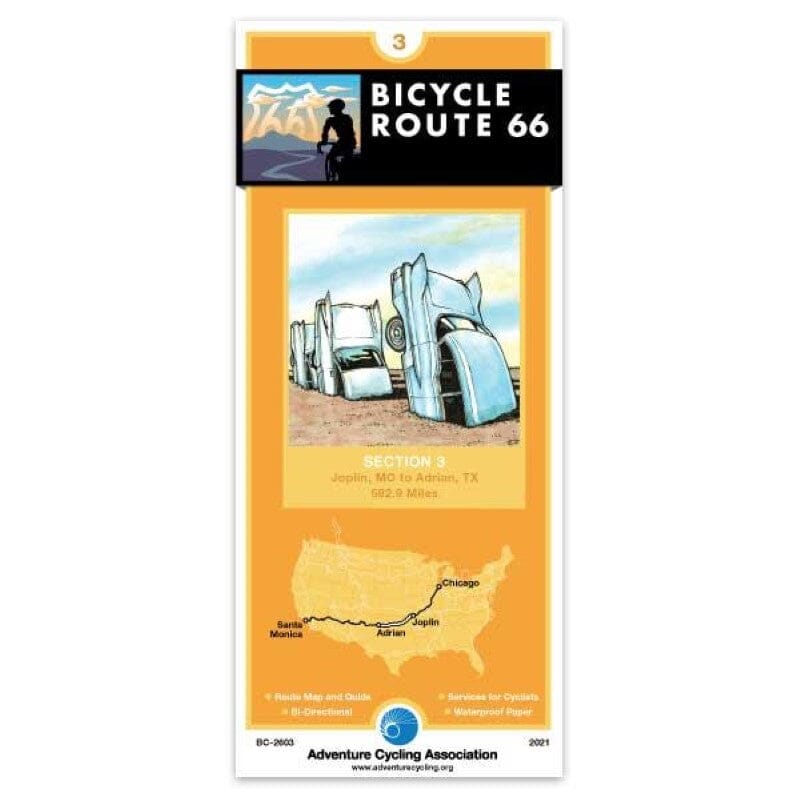 Route 66 - Cycling Map #3 | Adventure Cycling Association carte cycliste Adventure Cycling Association Default Title