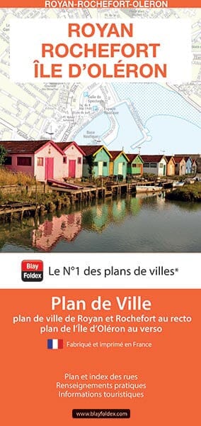 Royan, Oléron, Rochefort, Charente-Maritime - Plan de ville | Blay Foldex plan de ville Blay Foldex