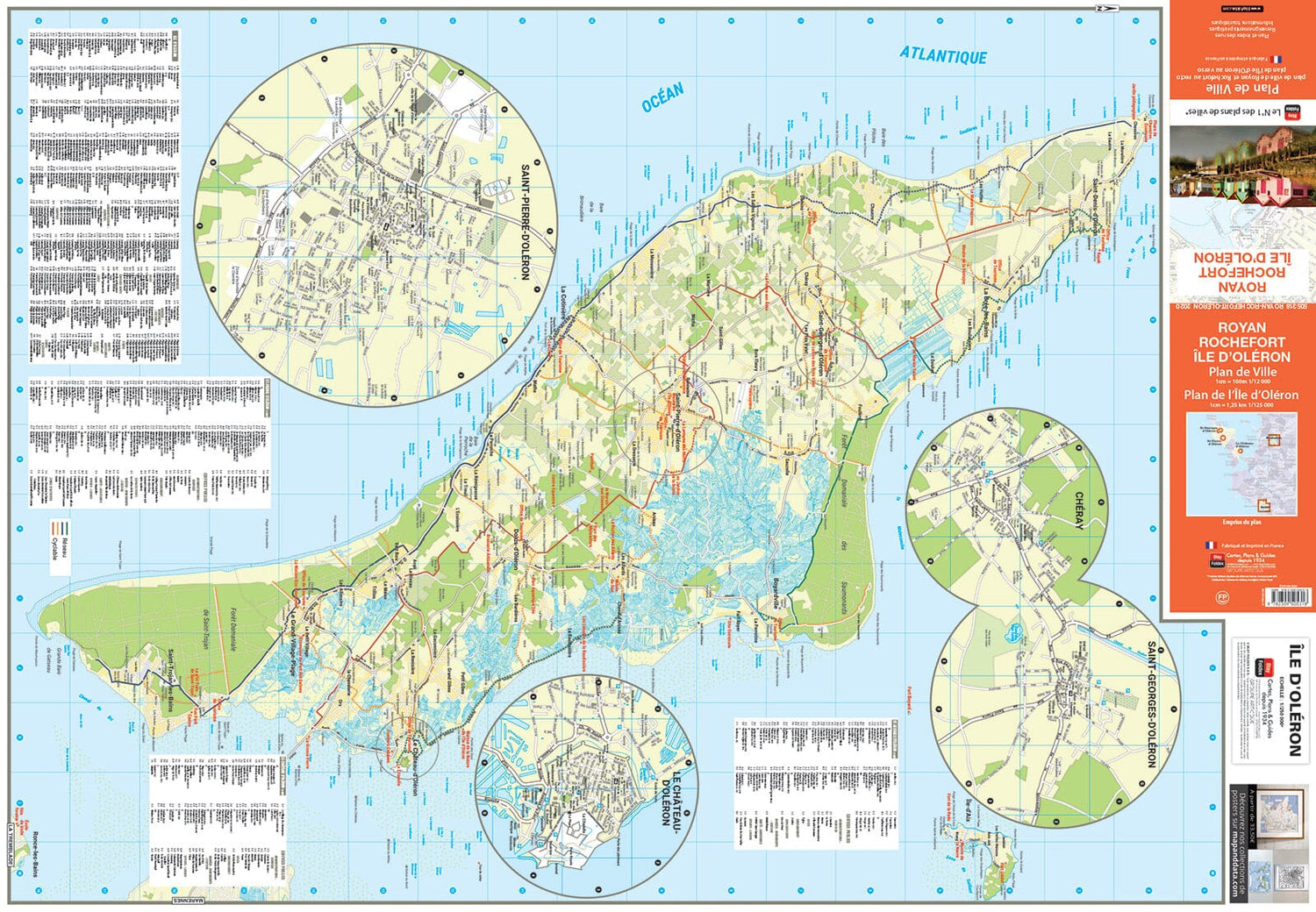 Royan, Oléron, Rochefort, Charente-Maritime - Plan de ville | Blay Foldex plan de ville Blay Foldex