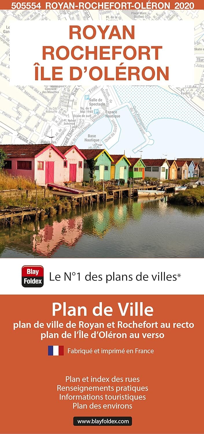 Royan, Oléron, Rochefort, Charente-Maritime - Plan de ville | Blay Foldex plan de ville Blay Foldex 