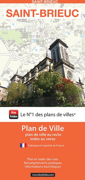 Saint-Brieuc, Côtes-d’Armor - Plan de ville | Blay Foldex plan de ville Blay Foldex