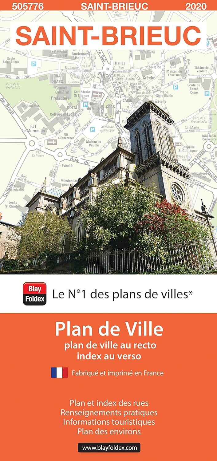 Saint-Brieuc, Côtes-d’Armor - Plan de ville | Blay Foldex plan de ville Blay Foldex 
