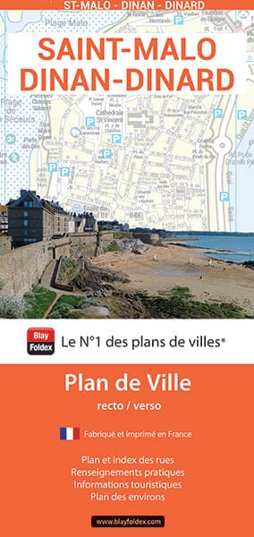 Saint-Malo et Dinard, Ille-et-Vilaine - Plan de ville | Blay Foldex plan de ville Blay Foldex