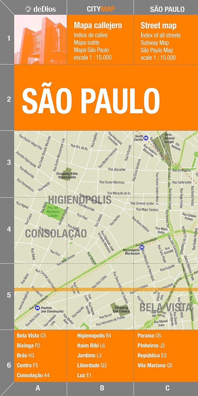Sao Paulo, Brésil | deDios plan de ville DeDios