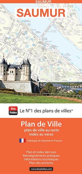 Saumur, Maine-et-Loire - Plan de ville | Blay Foldex plan de ville Blay Foldex