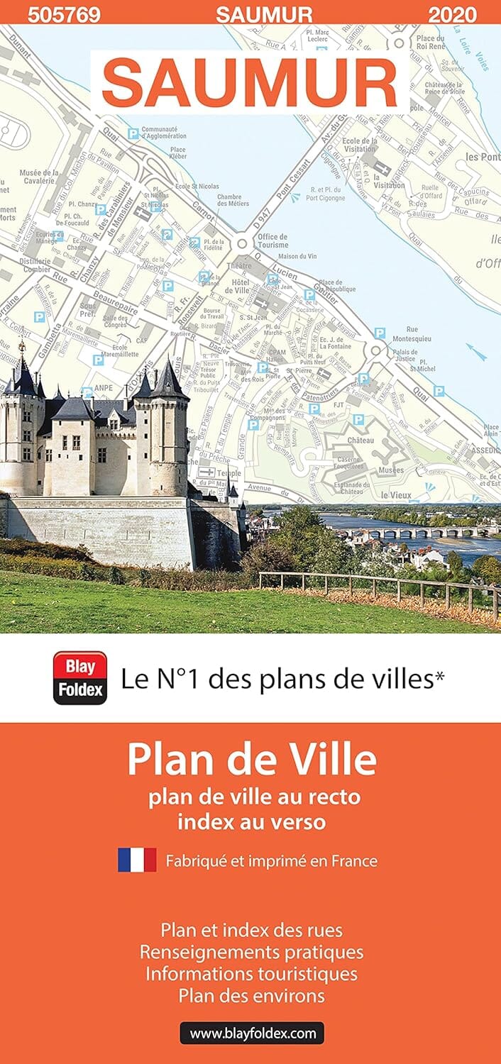 Saumur, Maine-et-Loire - Plan de ville | Blay Foldex plan de ville Blay Foldex 