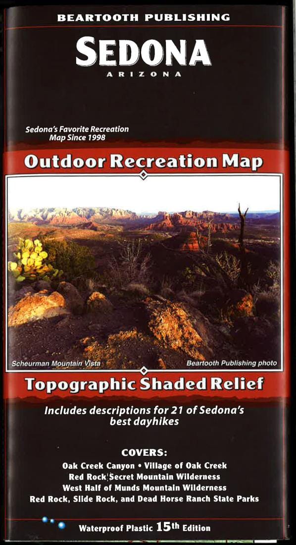 Sedona - Arizona | Beartooth Publishing carte routière Beartooth Publishing