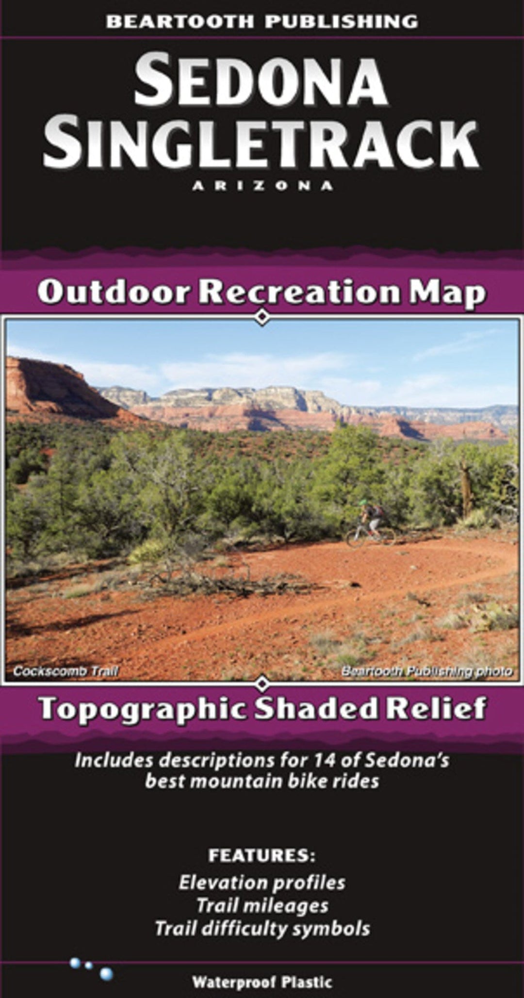 Sedona Singletrack - AZ | Beartooth Publishing carte pliée Beartooth Publishing 
