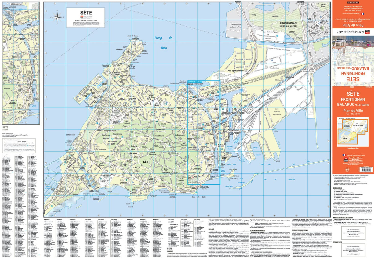 Sète, Hérault - Plan de ville | Blay Foldex plan de ville Blay Foldex