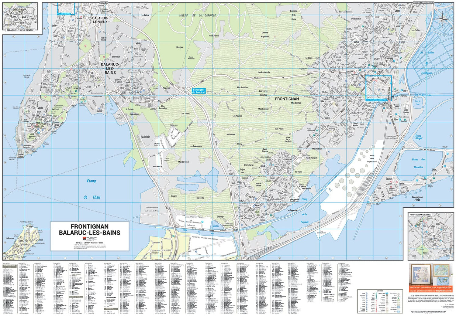 Sète, Hérault - Plan de ville | Blay Foldex plan de ville Blay Foldex