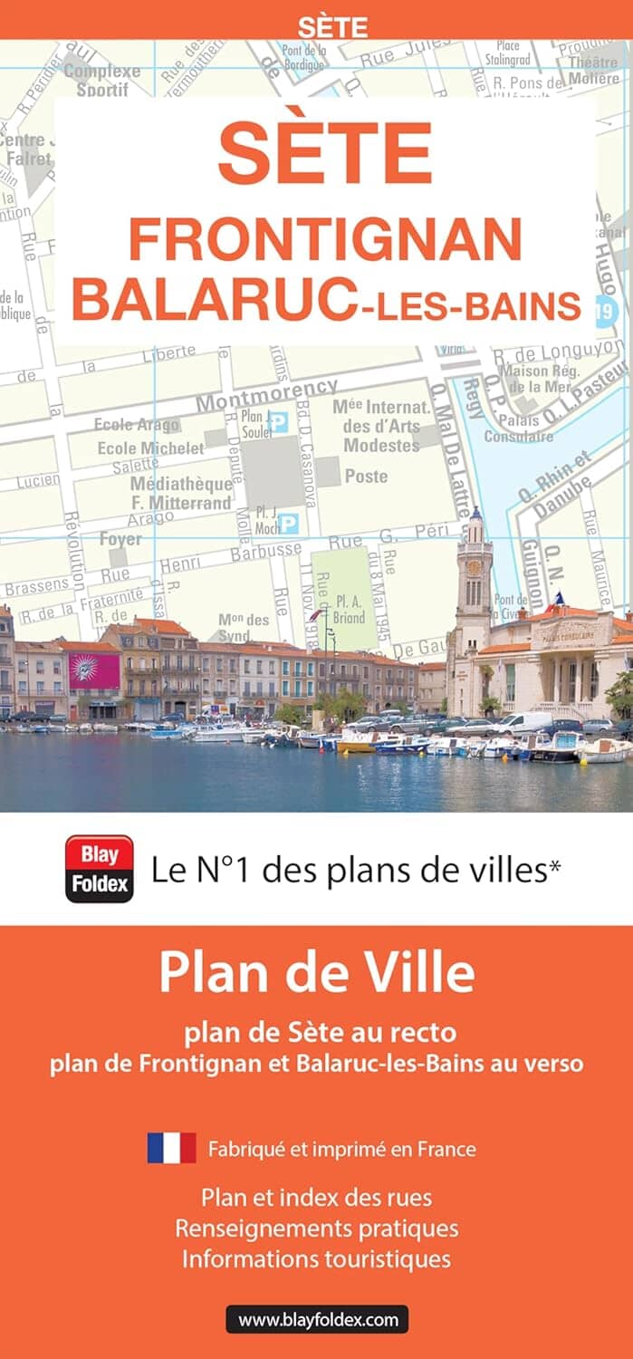 Sète, Hérault - Plan de ville | Blay Foldex plan de ville Blay Foldex 