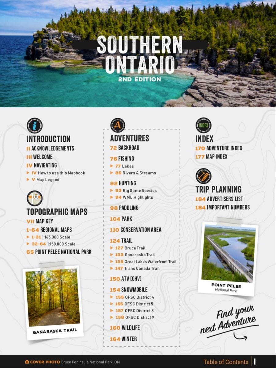 Southern Ontario ON MapBook | Backroads Mapbooks atlas Backroads Mapbooks 