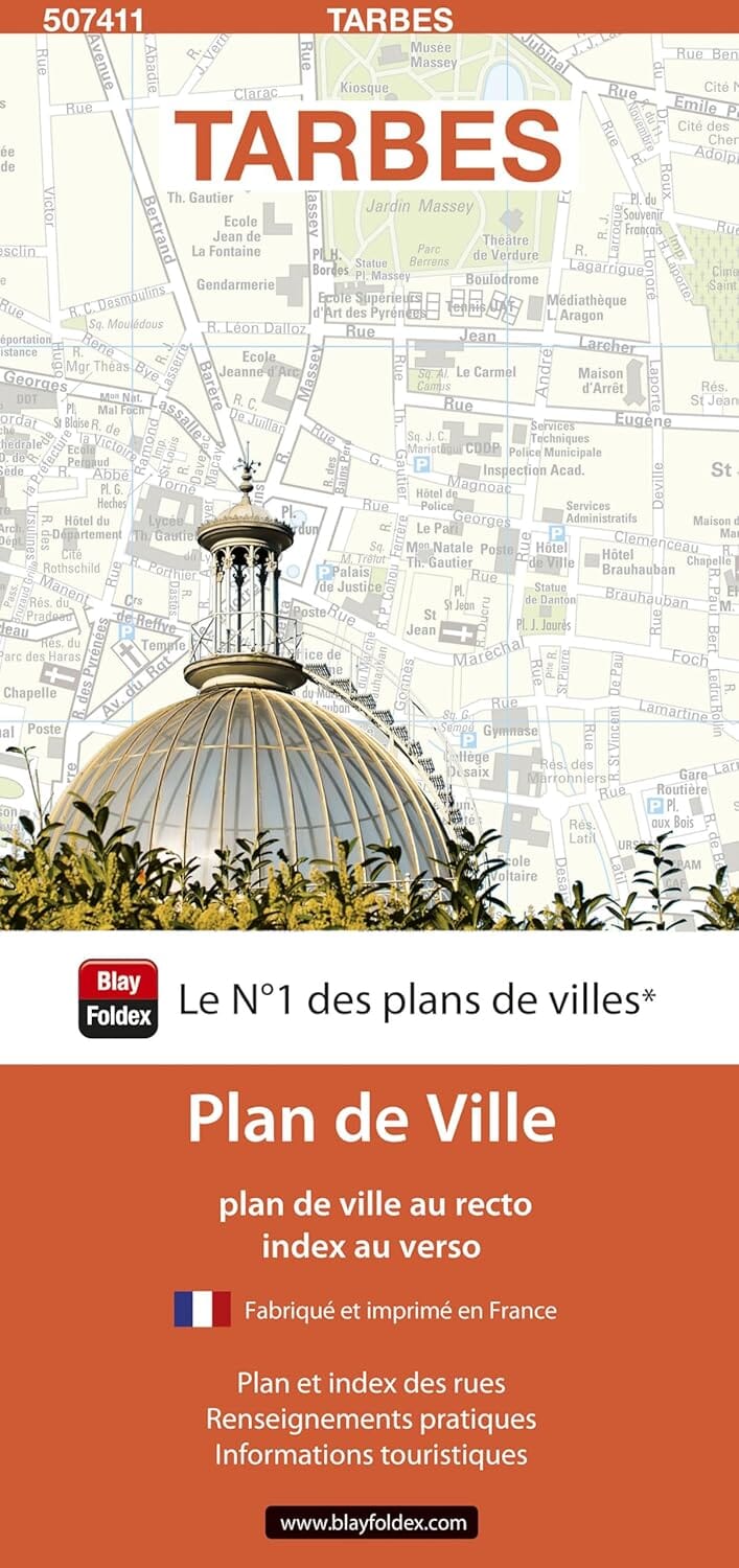 Tarbes, Hautes-Pyrénées - Plan de ville | Blay Foldex plan de ville Blay Foldex 