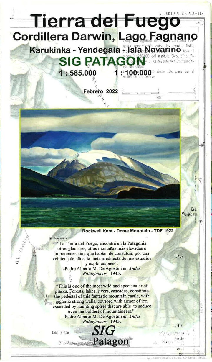 Terre de Feu (édition espagnole) | SIG Patagon carte routière SIG Patagon