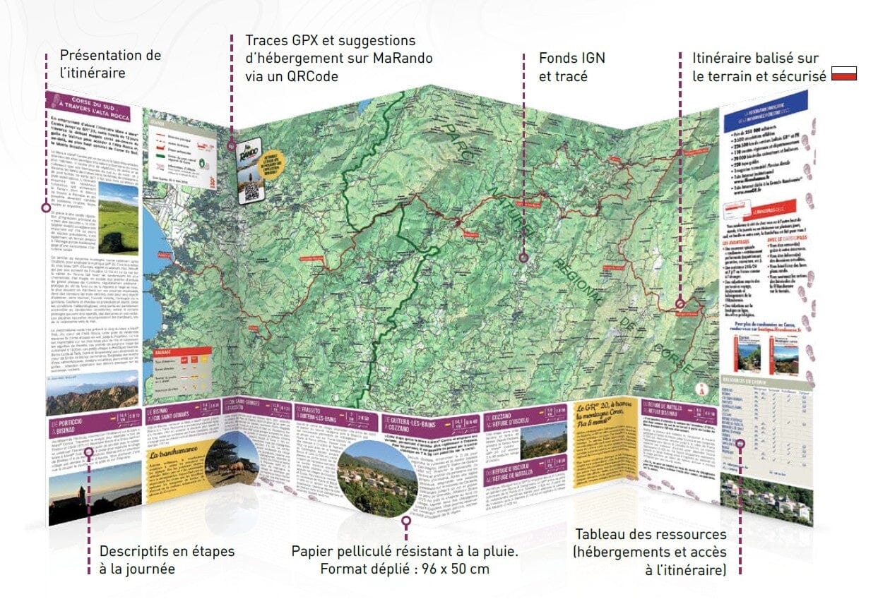 Topocarte - La grande traversée des volcans d'Auvergne | FFRandonnée carte de randonnée FFR - Fédération Française de Randonnée