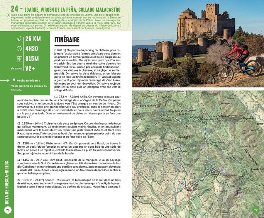 Topoguide cyclo - Aragon (Espagne), 61 itinéraires VTT | VTOPO guide cycliste VTOPO