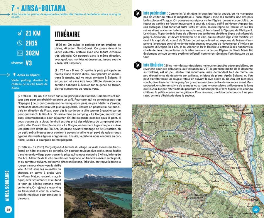 Topoguide cyclo - Aragon (Espagne), 61 itinéraires VTT | VTOPO guide cycliste VTOPO