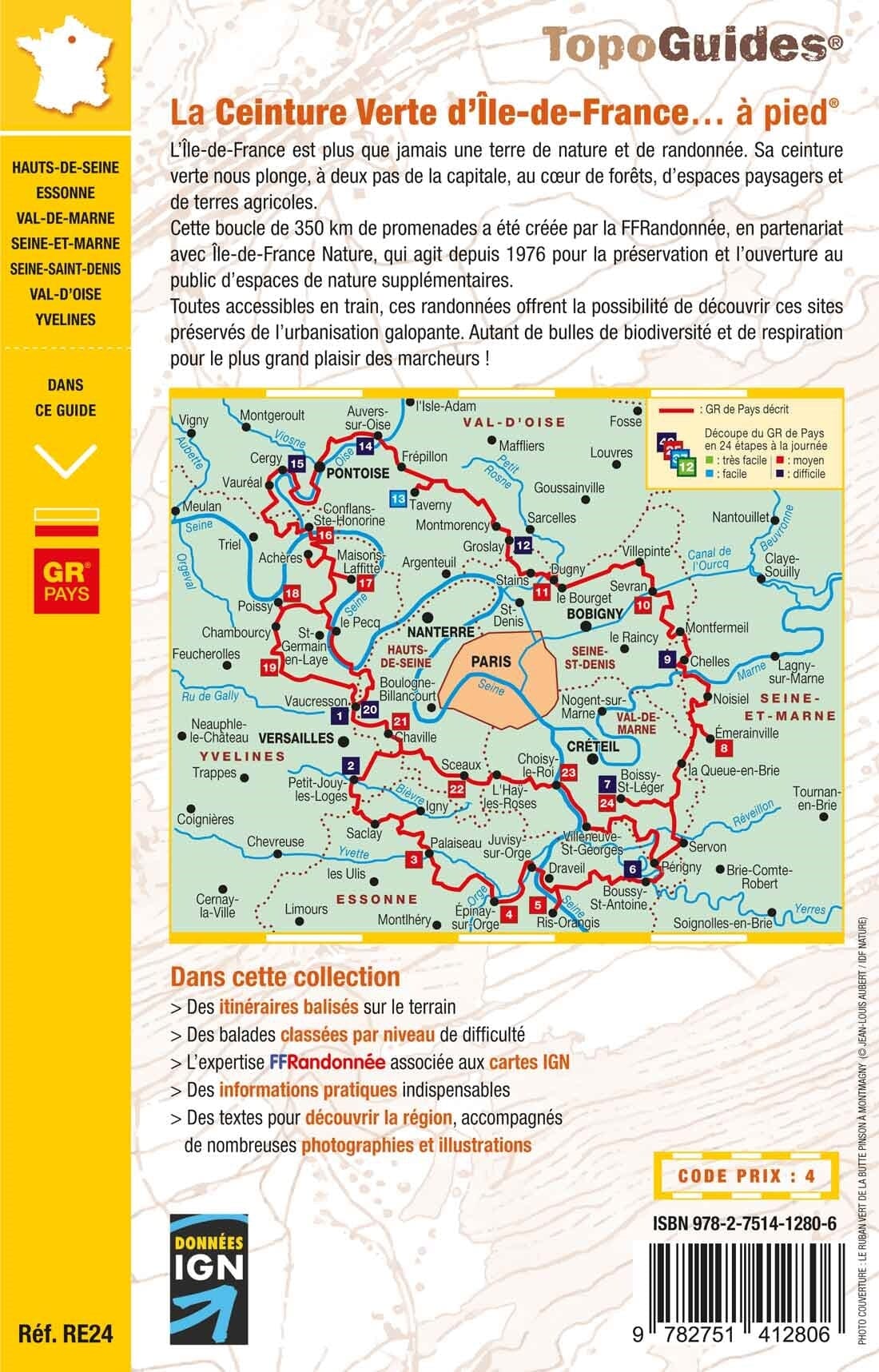 Topoguide de randonnée - La Ceinture Verte d'île-de-France | FFR guide de randonnée FFR - Fédération Française de Randonnée 