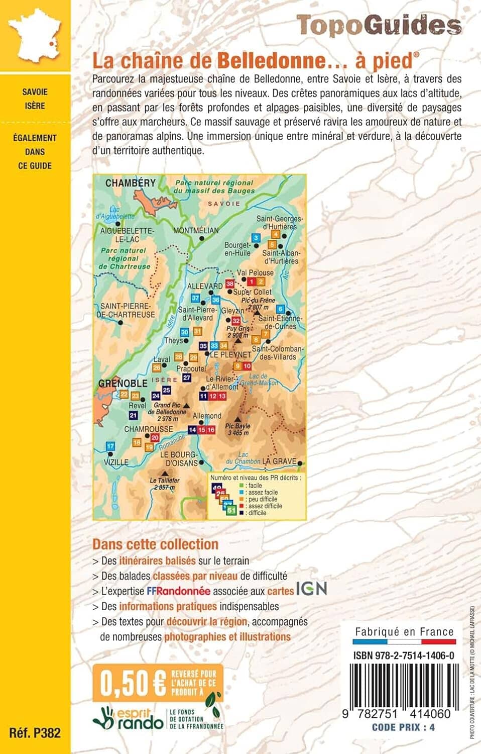 Topoguide de randonnée - La chaîne de Belledonne à pied | FFR guide de randonnée FFR - Fédération Française de Randonnée 
