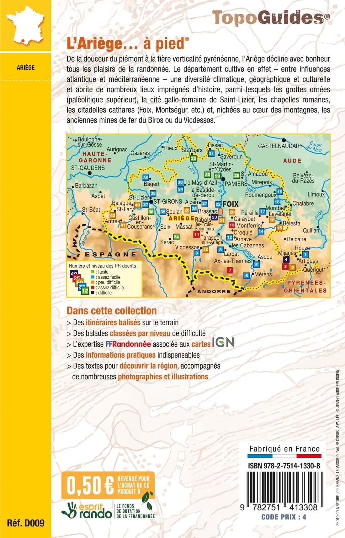 Topoguide de randonnée - L'Ariège à pied | FFR guide de randonnée FFR - Fédération Française de Randonnée 