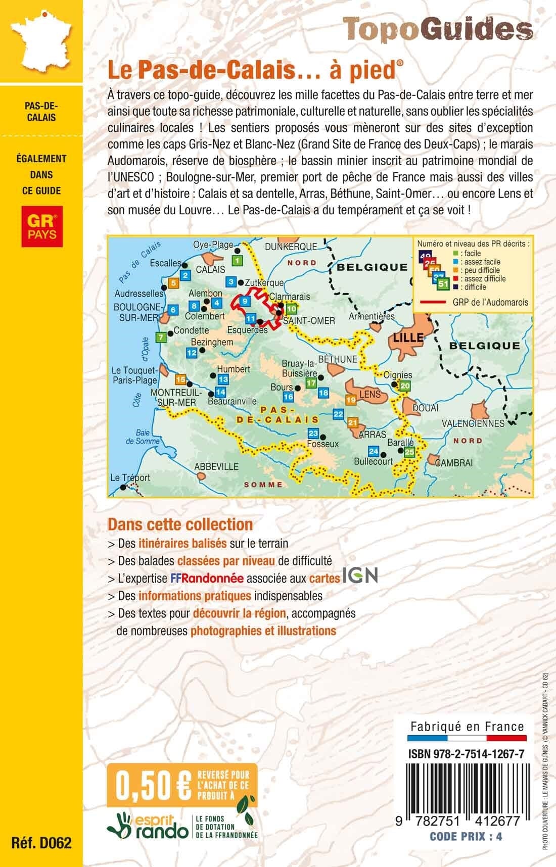 Topoguide de randonnée - Le Pas-de-Calais à pied | FFR guide de randonnée FFR - Fédération Française de Randonnée 