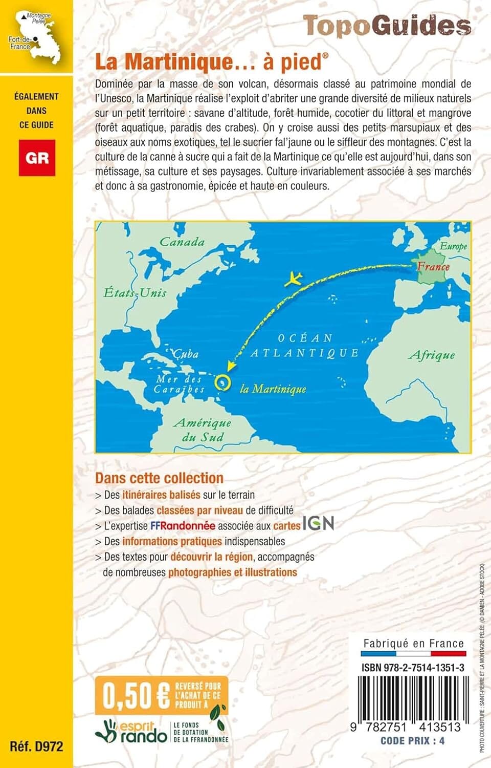 Topoguide de randonnée - Martinique à pied | FFR guide de randonnée FFR - Fédération Française de Randonnée 