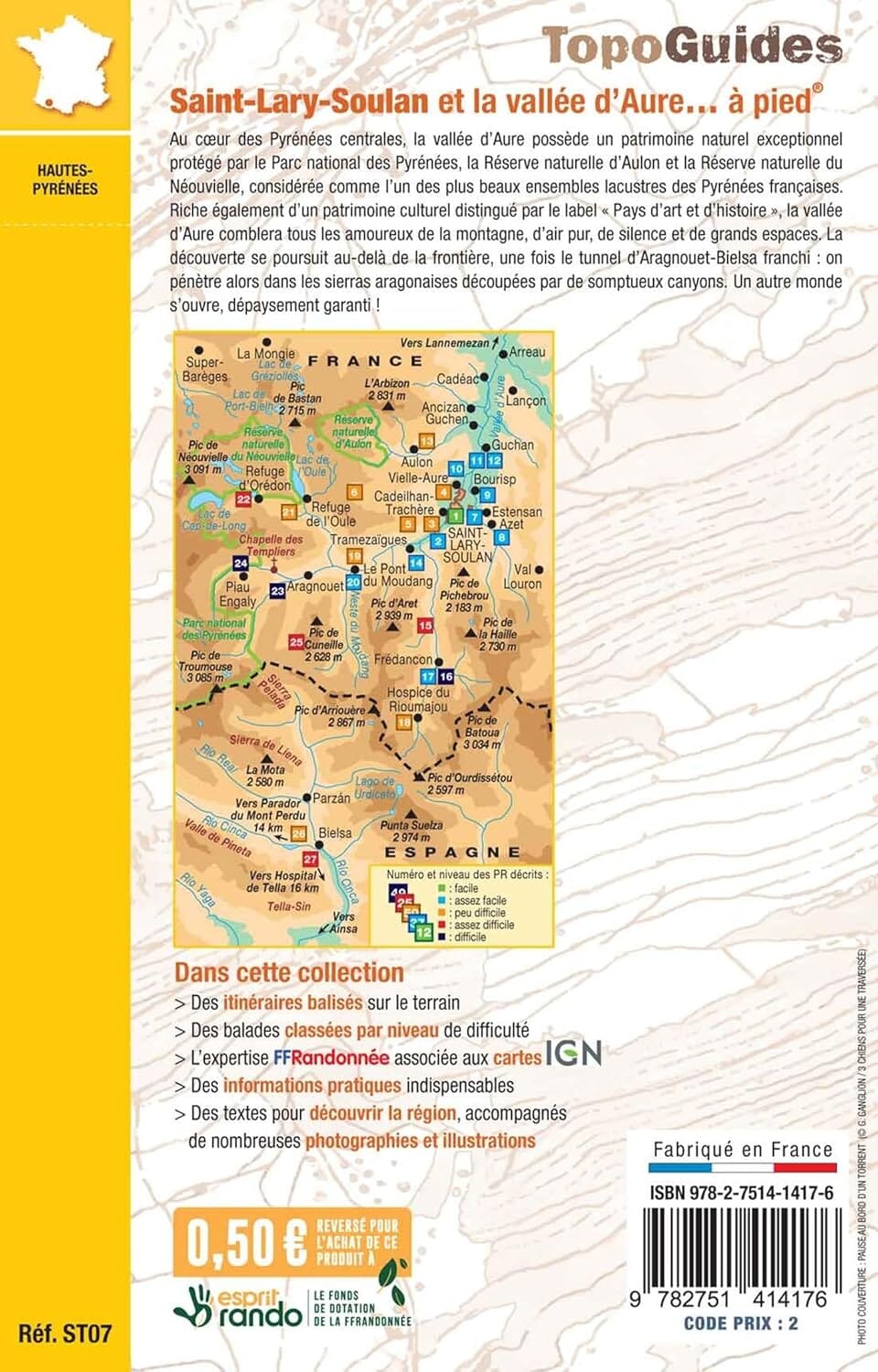 Topoguide de randonnée - Saint-Lary-Soulan et la vallée d'Aure | FFR guide de randonnée FFR - Fédération Française de Randonnée 
