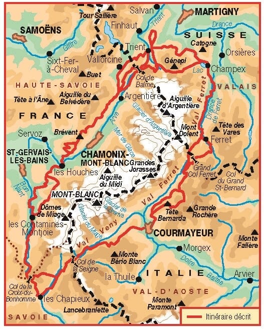 Topoguide de randonnée - Tour du Mont-Blanc | FFR guide de randonnée FFR - Fédération Française de Randonnée 