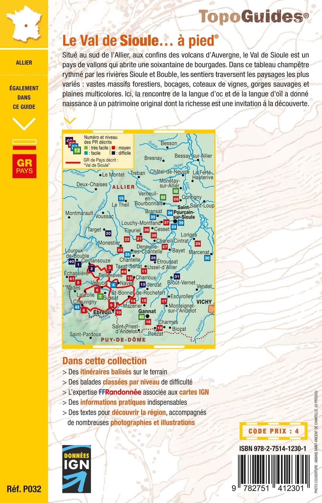Topoguide de randonnée - Val de Sioule à pied | FFR guide de randonnée FFR - Fédération Française de Randonnée