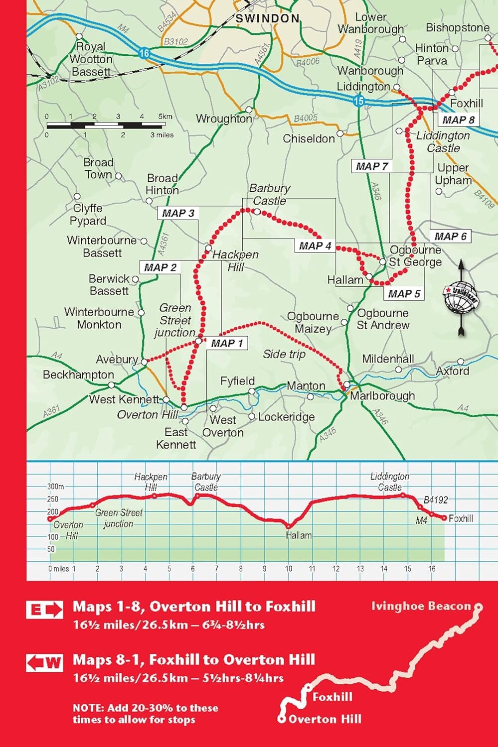 Topoguide de randonnées (en anglais) - The Ridgeway (Angleterre) | Trailblazer guide de randonnée Trailblazer 