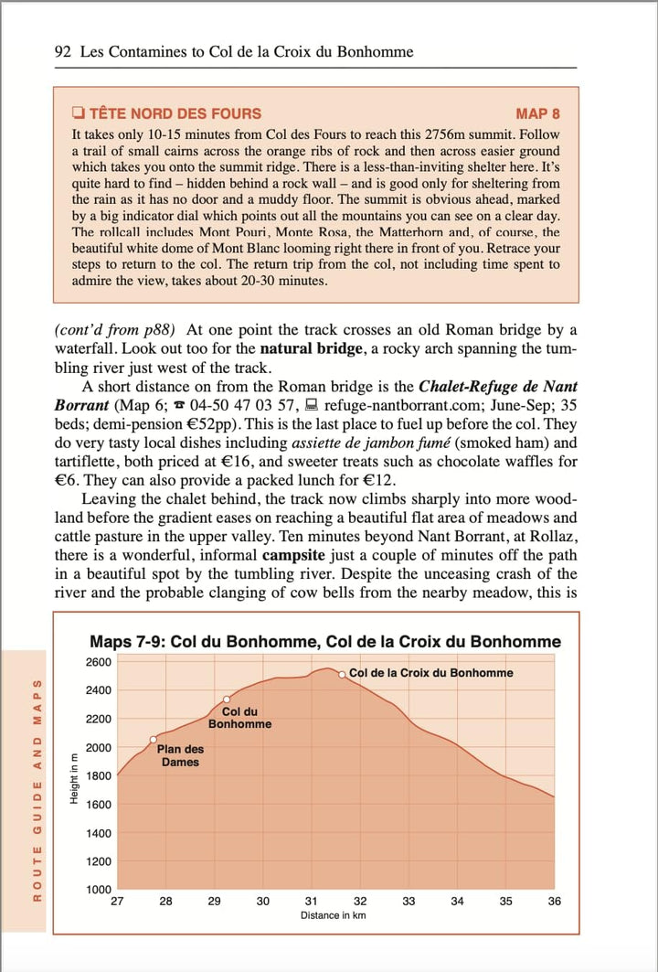 Topoguide de randonnées (en anglais) - Tour du Mont Blanc | Trailblazer guide petit format Trailblazer 