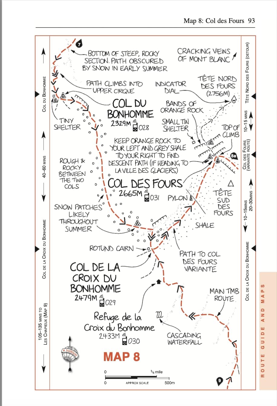 Topoguide de randonnées (en anglais) - Tour du Mont Blanc | Trailblazer guide petit format Trailblazer 