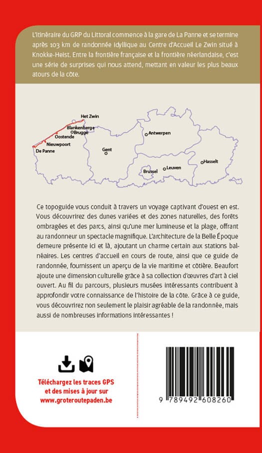 Topoguide - GRP du Littoral, de la France aux Pays-Bas (103 km) | Grote Routepaden guide de randonnée Grote Routepaden 