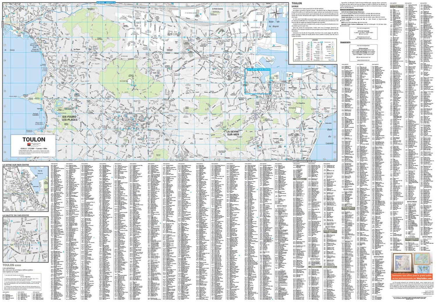Toulon, Var - Plan de ville | Blay Foldex plan de ville Blay Foldex