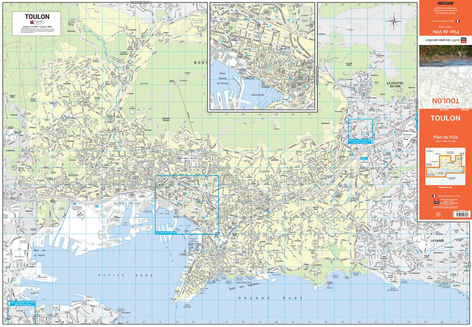 Toulon, Var - Plan de ville | Blay Foldex plan de ville Blay Foldex