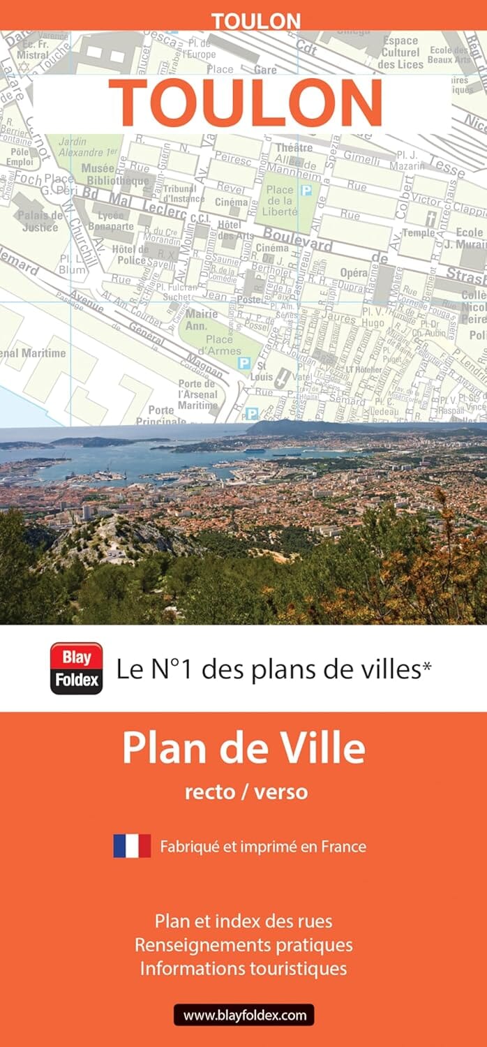 Toulon, Var - Plan de ville | Blay Foldex plan de ville Blay Foldex 