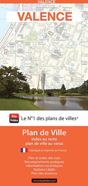 Valence, Drôme - Plan de ville | Blay Foldex plan de ville Blay Foldex