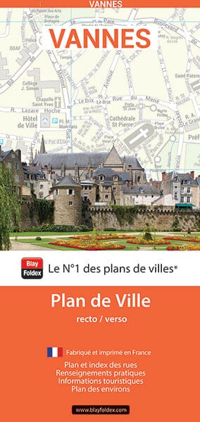Vannes, Morbihan - Plan de ville | Blay Foldex plan de ville Blay Foldex