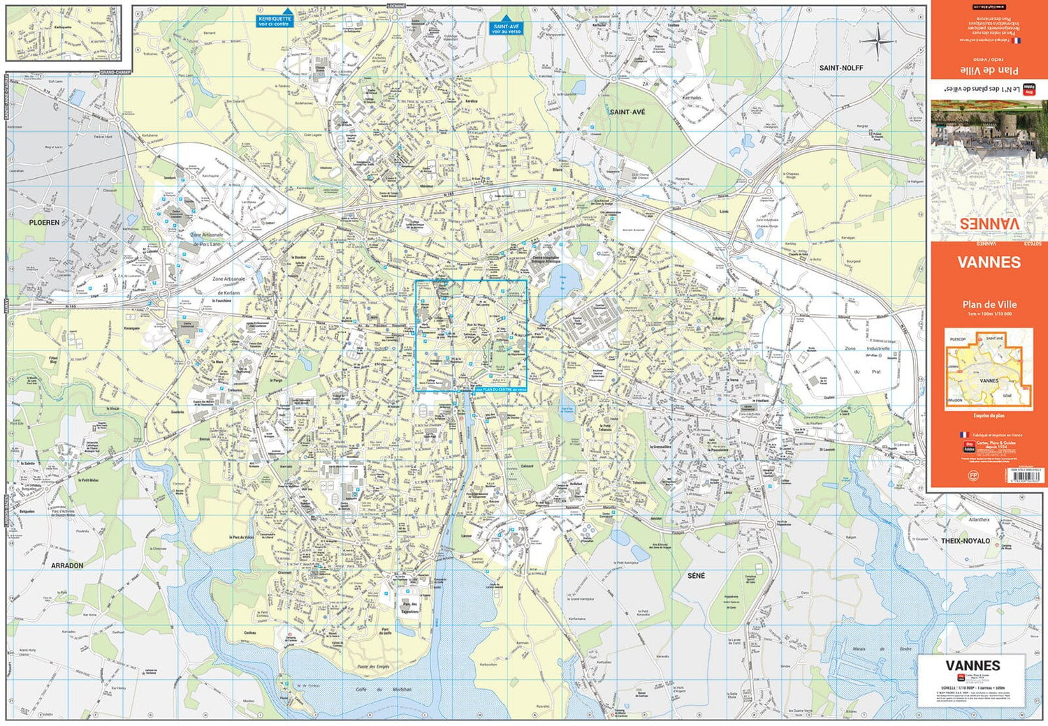 Vannes, Morbihan - Plan de ville | Blay Foldex plan de ville Blay Foldex