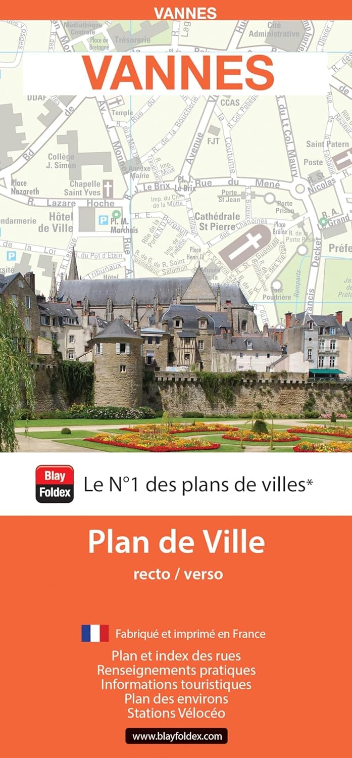 Vannes, Morbihan - Plan de ville | Blay Foldex plan de ville Blay Foldex 