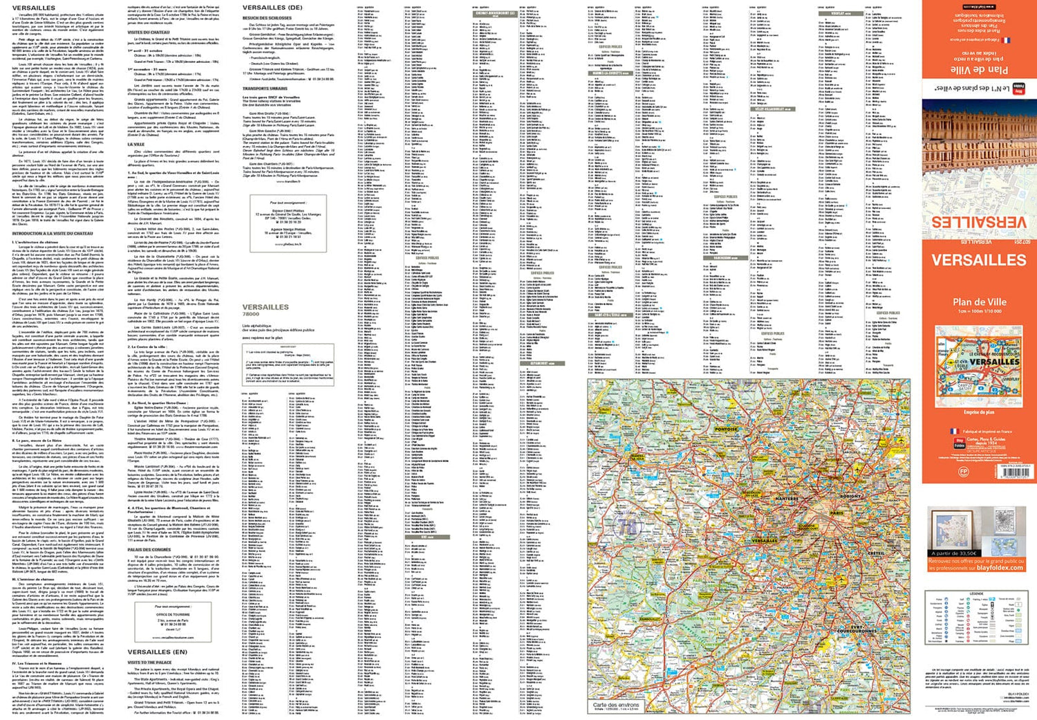 Versailles, Yvelines - Plan de ville | Blay Foldex plan de ville Blay Foldex
