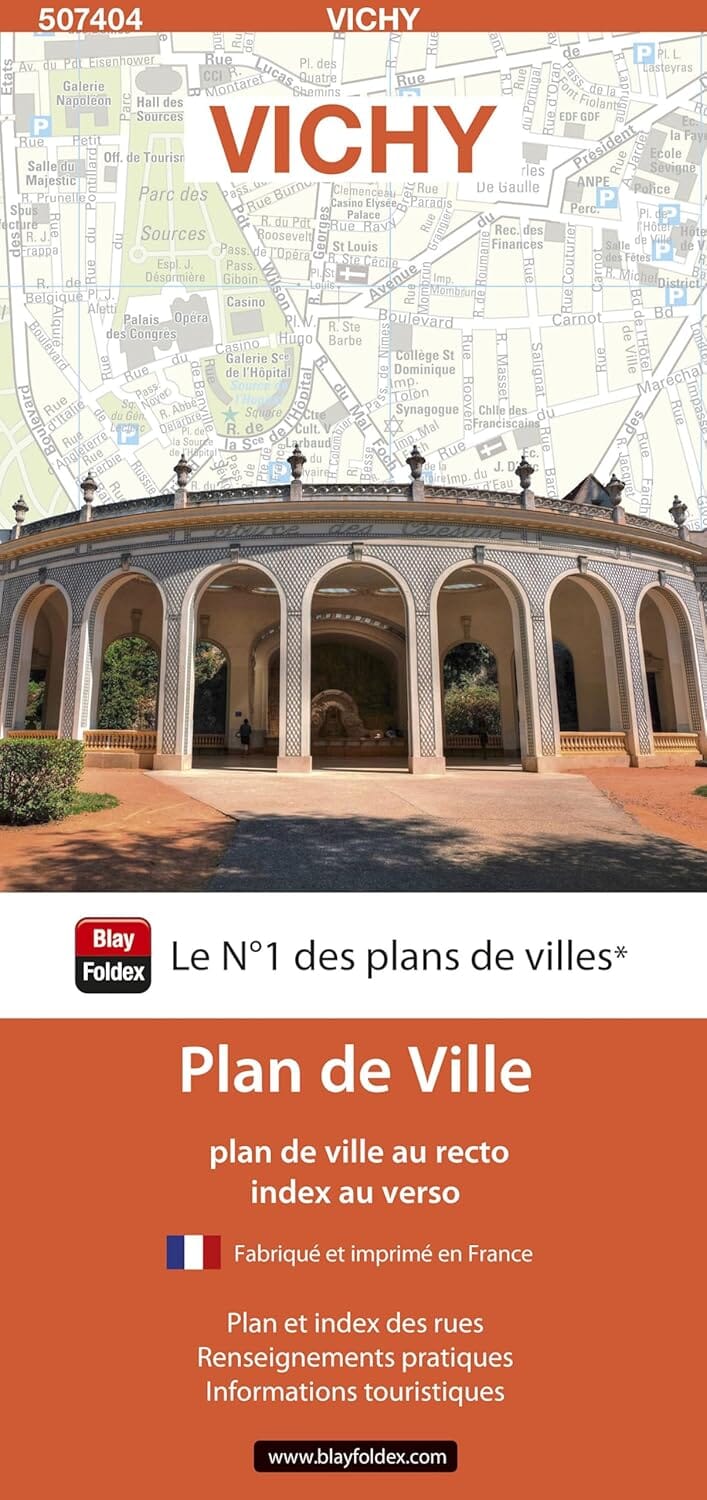 Vichy, Allier - Plan de ville | Blay Foldex plan de ville Blay Foldex 
