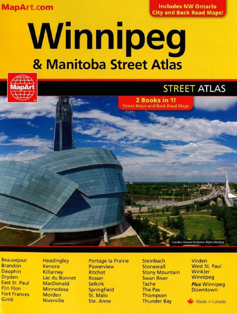 Winnipeg & Manitoba Street Atlas & Manitoba Back Road Atlas | Canadian Cartographics Corporation atlas Canadian Cartographics Corporation 