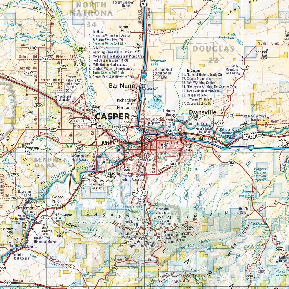 Wyoming Road and Recreation Atlas 2027 | Benchmark Maps atlas Benchmark Maps 