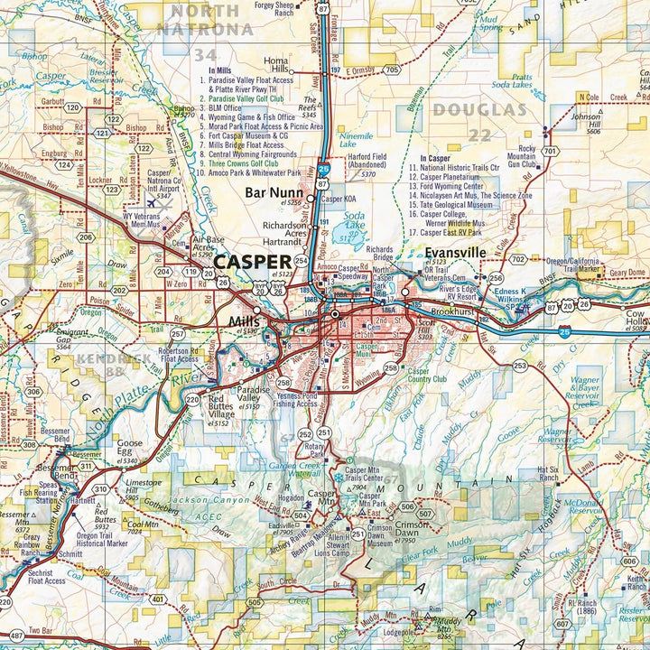 Wyoming Road and Recreation Atlas 2027 | Benchmark Maps atlas Benchmark Maps 